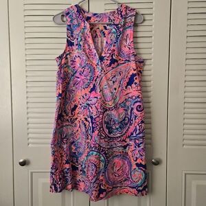 Lilly Pulitzer Pink and Blue Paisley Mini Dress
